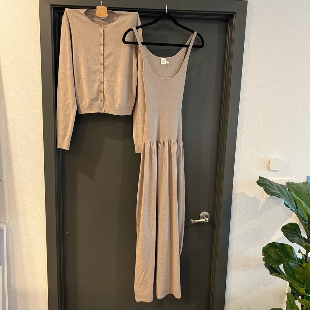 Helsa Maddison Maxi Knit Dress and Shelby Cardigan Size Small - Picture 3 of 11